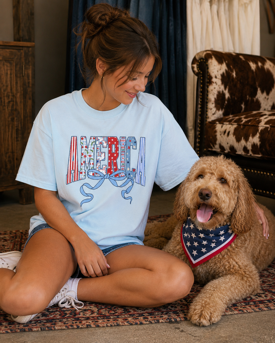 Coquette Patriotic Adult Tee
