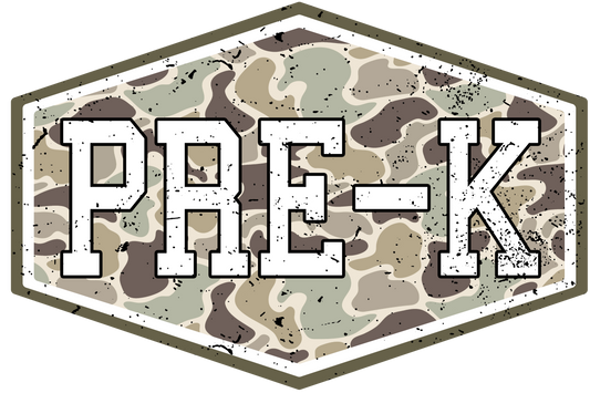 Camo Pre-K Tee (Comfort Color)