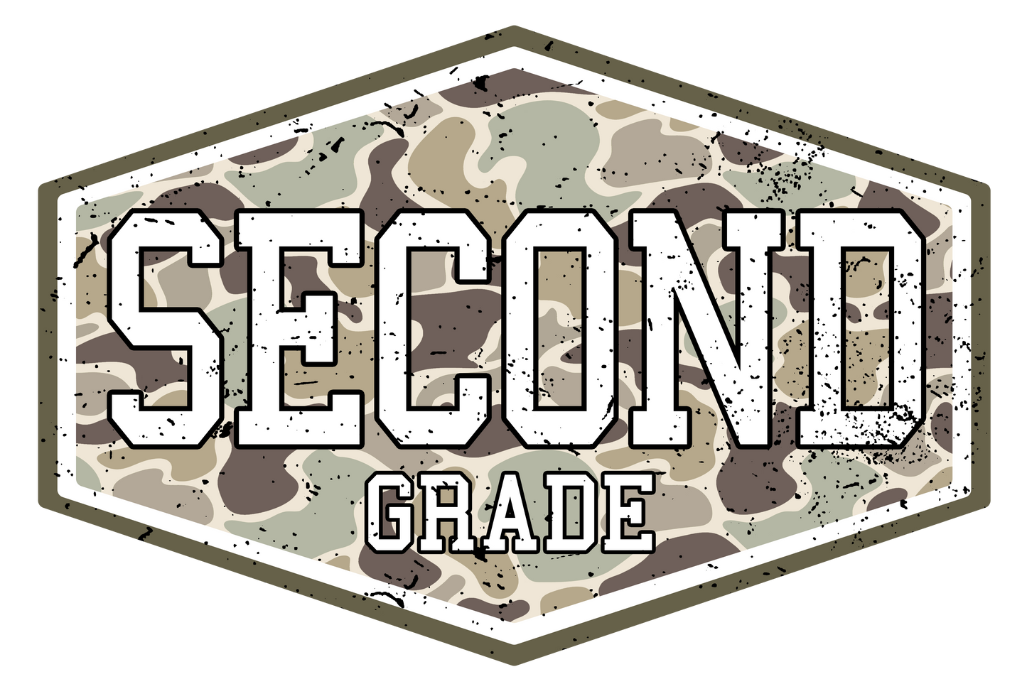 Second Grade Camo Tee