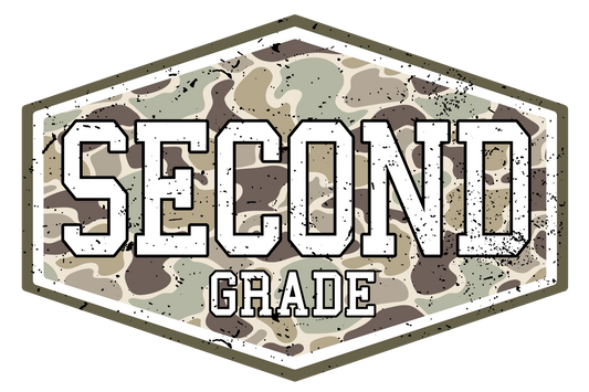 Second Grade Camo Tee